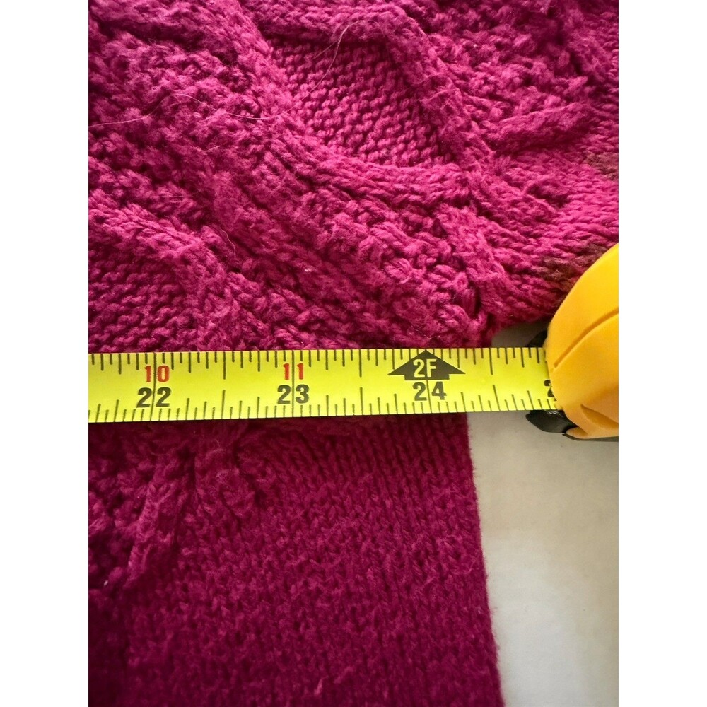 Sundance Women's XL Pink Fair Isle Cotton Wool Blend Sweater Nordic Gold - Picture 4 of 6